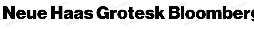 Neue Haas Grotesk Bloomberg Bold字体转换